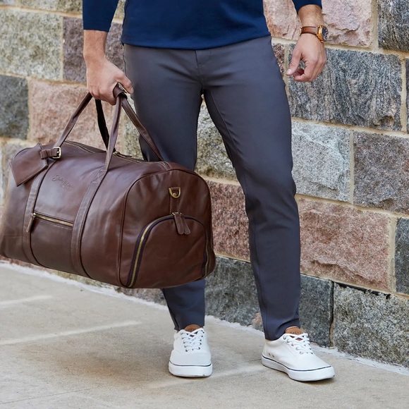 Liverpool Men’s ATHLETIC FIT STRETCH TECH CHINO - CHARCOAL - Picture 1 of 8